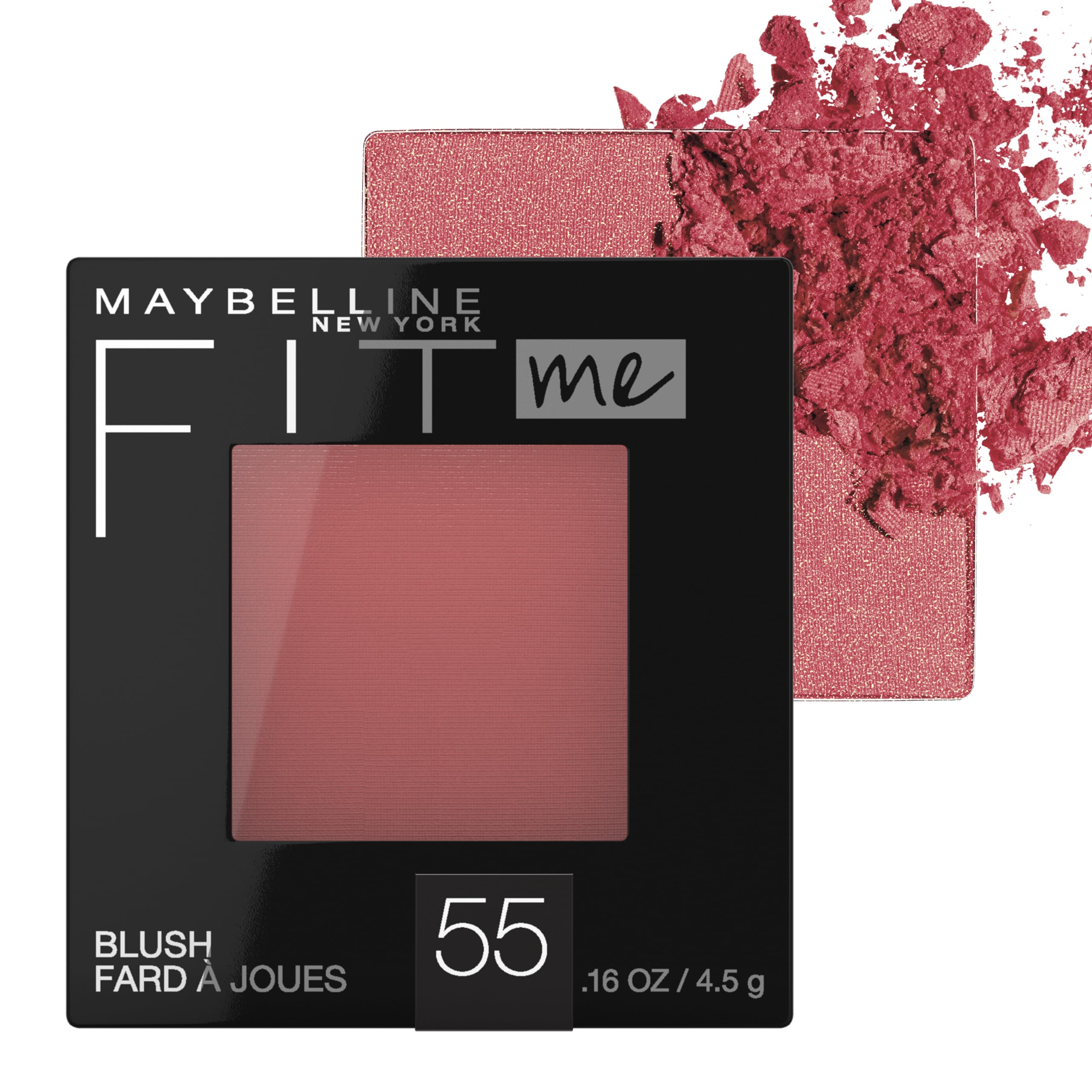 Maybelline Fit Me Blush, Lightweight, Smooth, Blendable, Long-lasting All-Day Face Enhancing Makeup Color, Pink, 1 Count